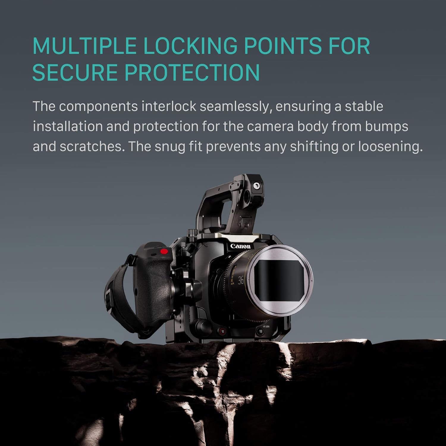 Tilta Camera Cage Advanced Kit for Canon C400 | Includes Full Cage, Rear Accessory Plate, Top Handle Extension, Shoulder Baseplate & More | Arri Rosette, NATO Rail, 3/8