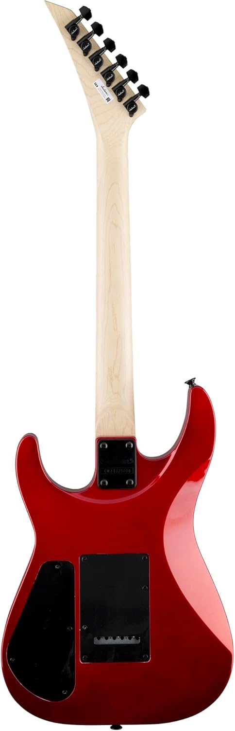 Jackson Dinky JS11 Electric Guitar - Metallic Red Bundle with Cable, Tuner, Strap, Picks, and Austin Bazaar Instructional DVD