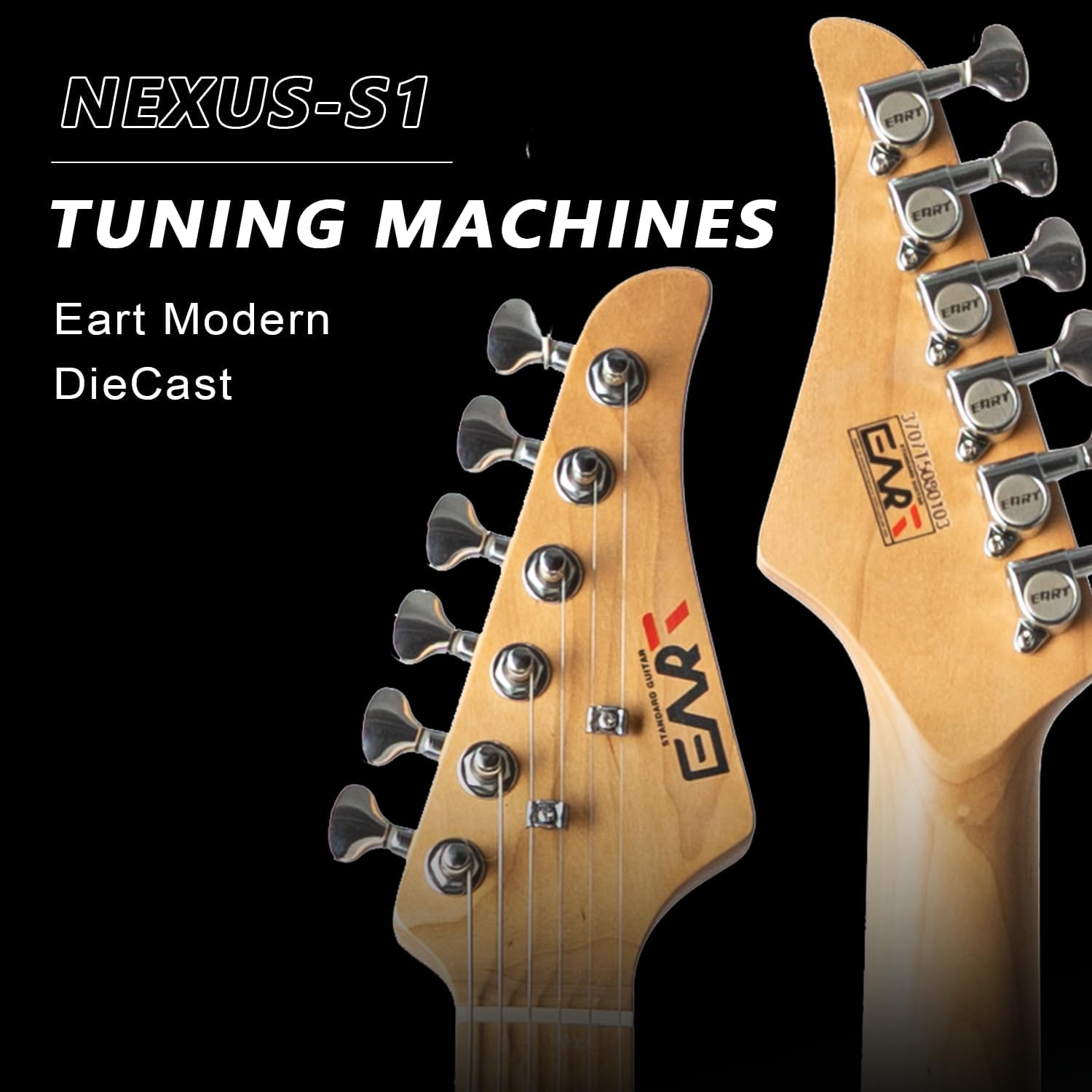 EART Nexus-S1 Electric Guitar with Roasted Mahogany Body, Maple Neck & Tremolo Bridge for Versatile Playability