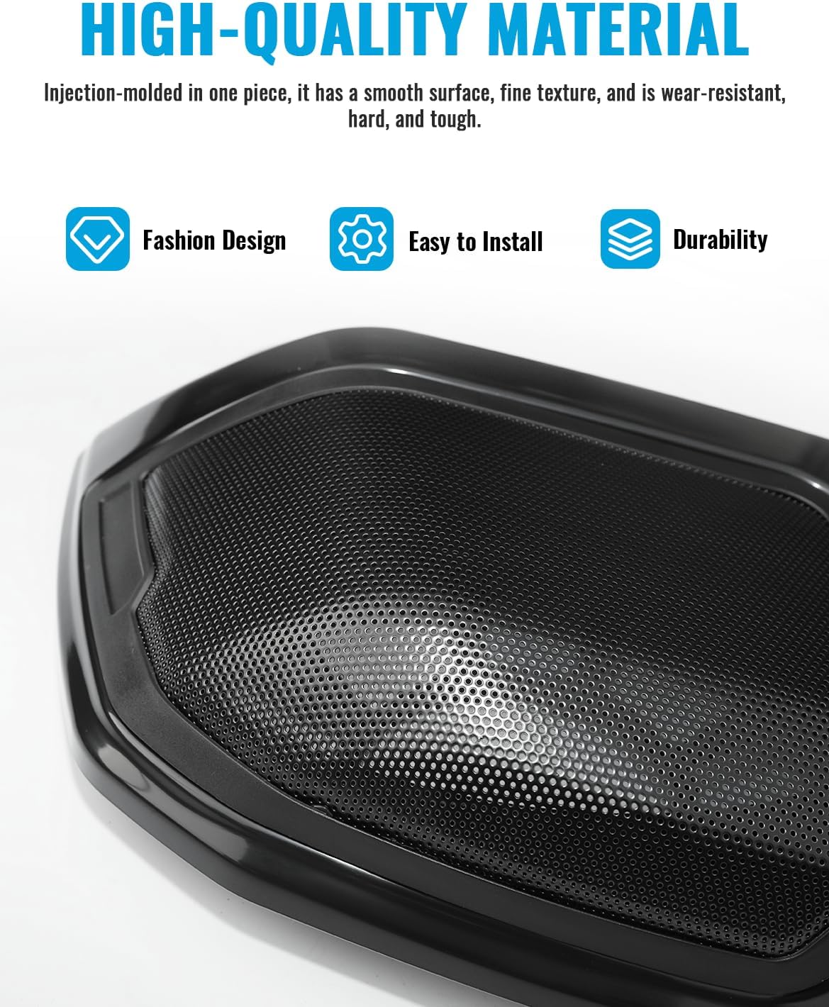 6x9'' Saddlebag Speaker Lids w/Sealing Strip for Harley Touring Road Glide Street Glide FLHXSE 2023-2025,CVO Road Glide ST FLTRXSTSE,FLTRXSE ,Street Glide Ultra FLHXU 2024-2025 Accessories,Matte Black