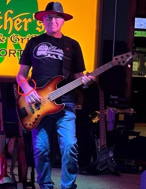 IYV-IPJB-500A Solid Body with Flame Maple Electric Jazz Bass, Natural