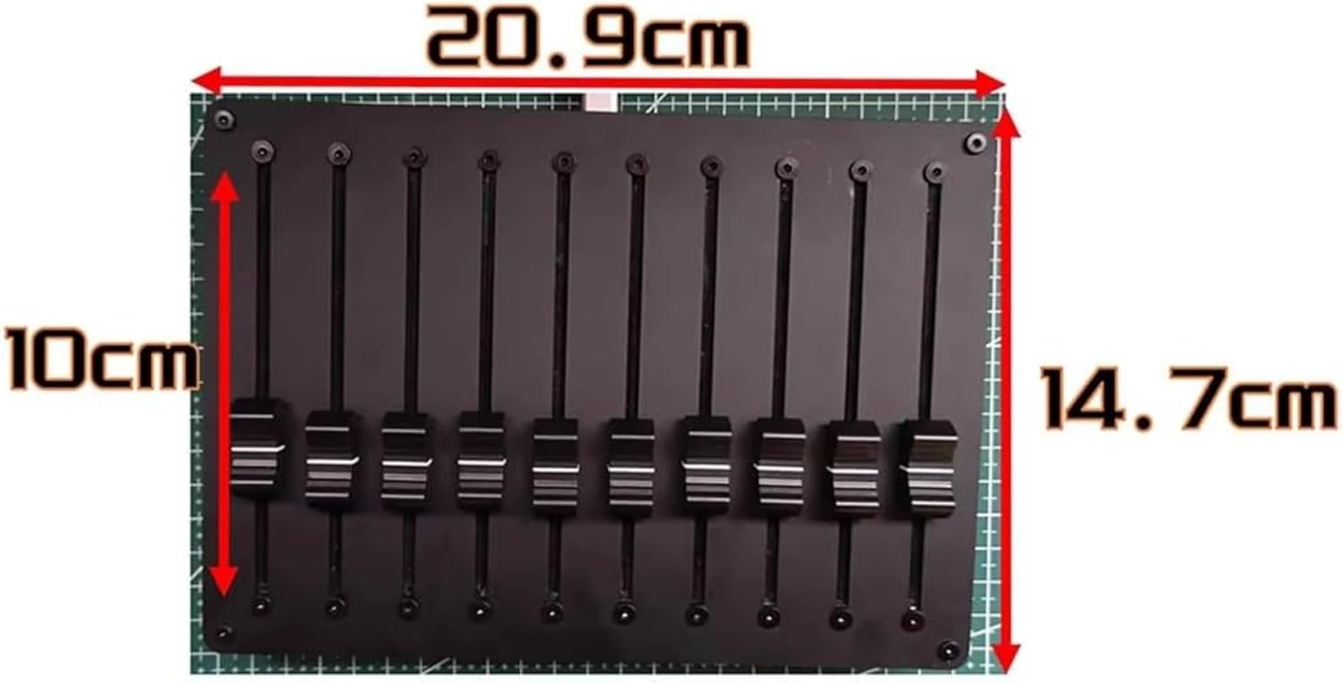 10 Channel MIDI Controller Fader, Customizable CC Messages, USB/Type-C Interface for DAW Software