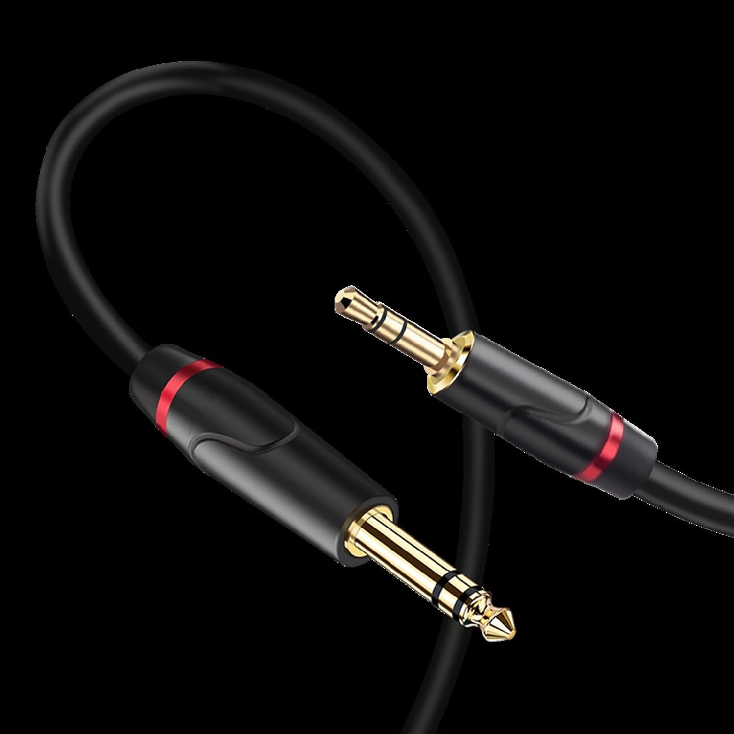 Guitar Audio Cable 3.5 to 6.5 Male to Male Cable Connection Cable 6.35mm Amplifier Mixer Guitar Conversion Cable(35m)