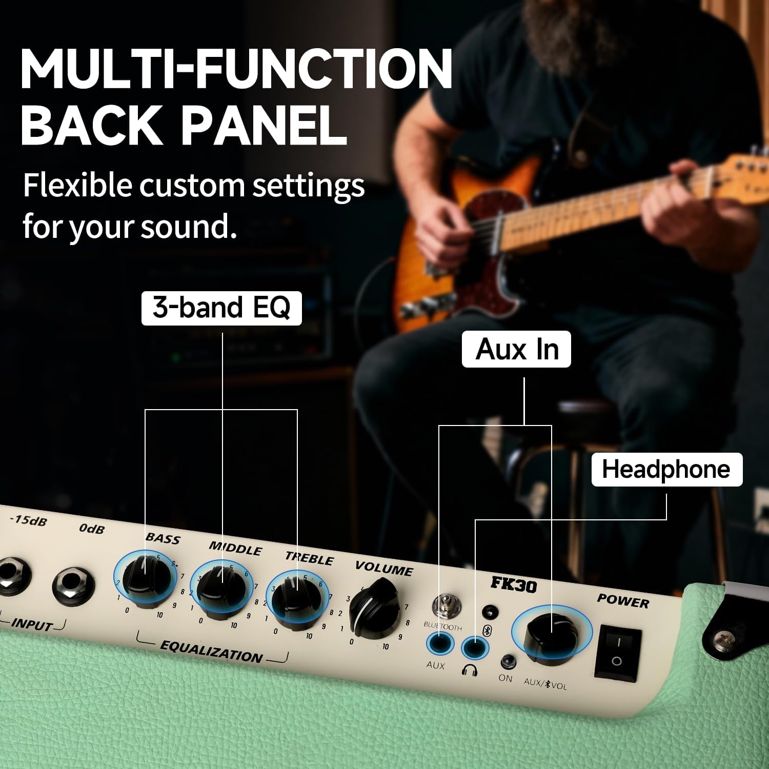 FOALS FK30 30W Electric Bass Amp – 8