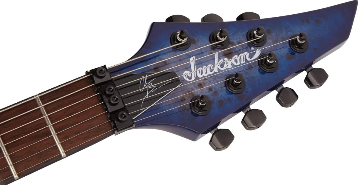 Jackson Pro Series Chris Broderick Signature FR7 Soloist Electric Guitar - Transparent Blue