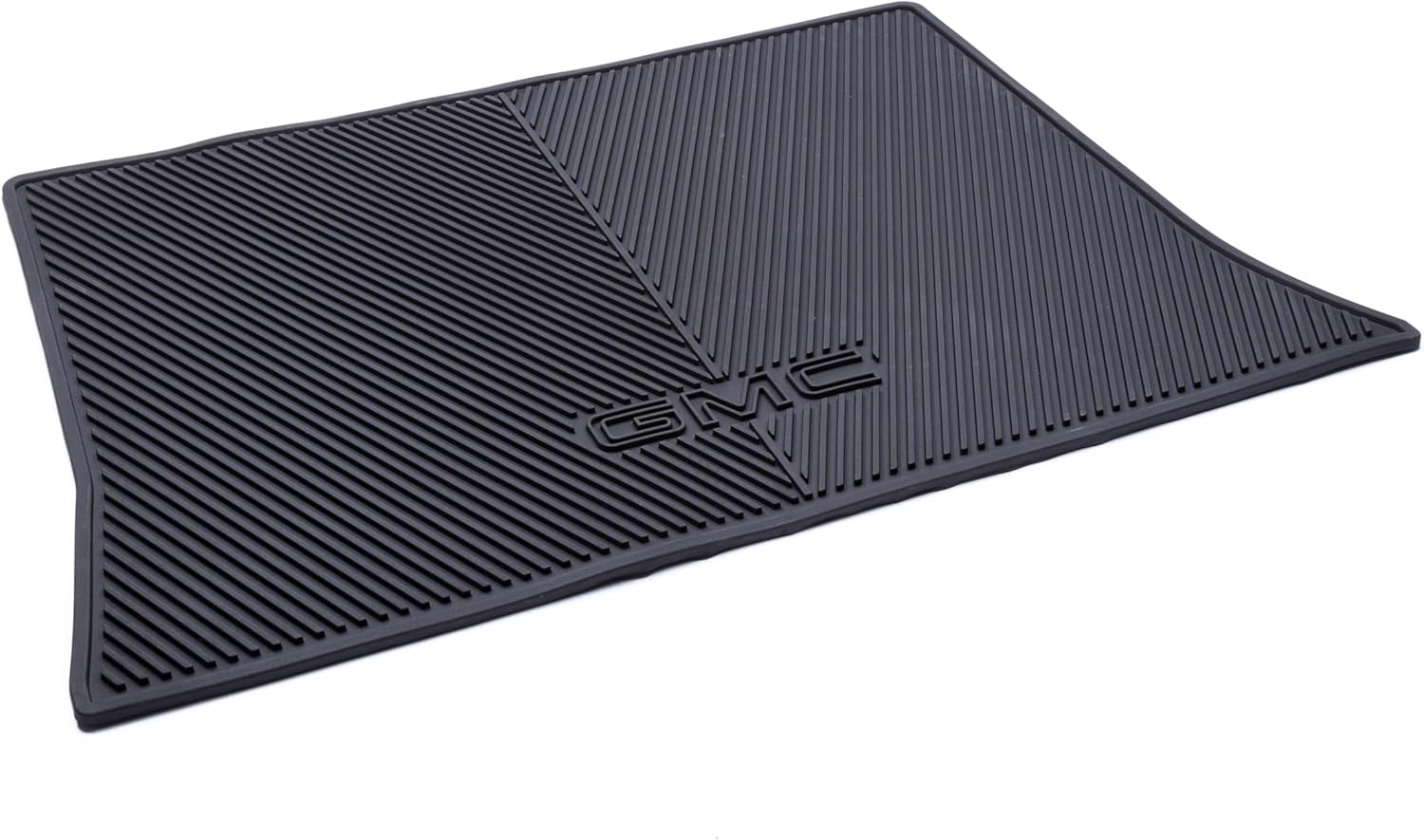 GM Accessories 23477163 Premium All-Weather Cargo Area Mat in Jet Black with GMC Logo