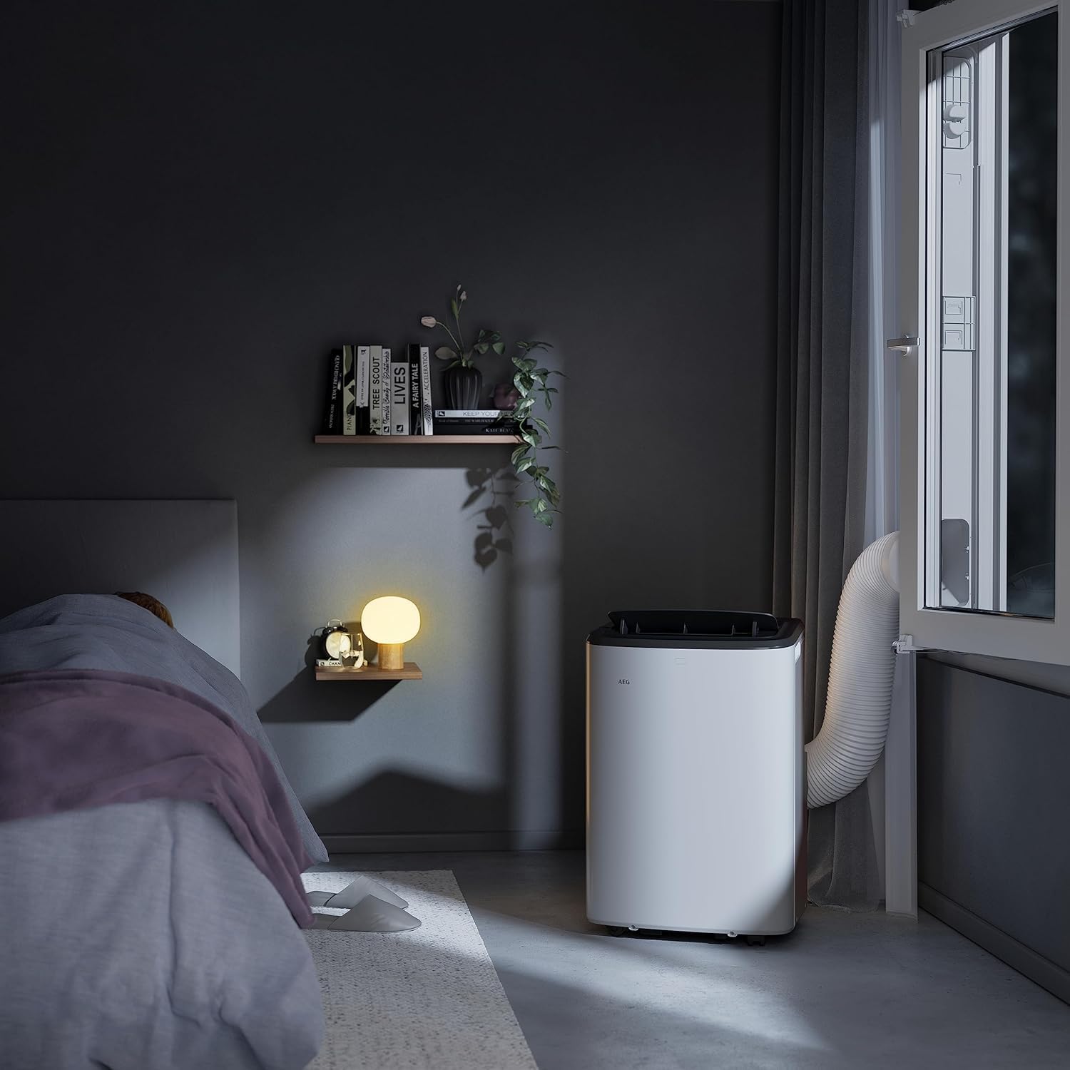 AEG AXP26U339CW Portable Air Conditioner Air Cooler for Room 64 dB White
