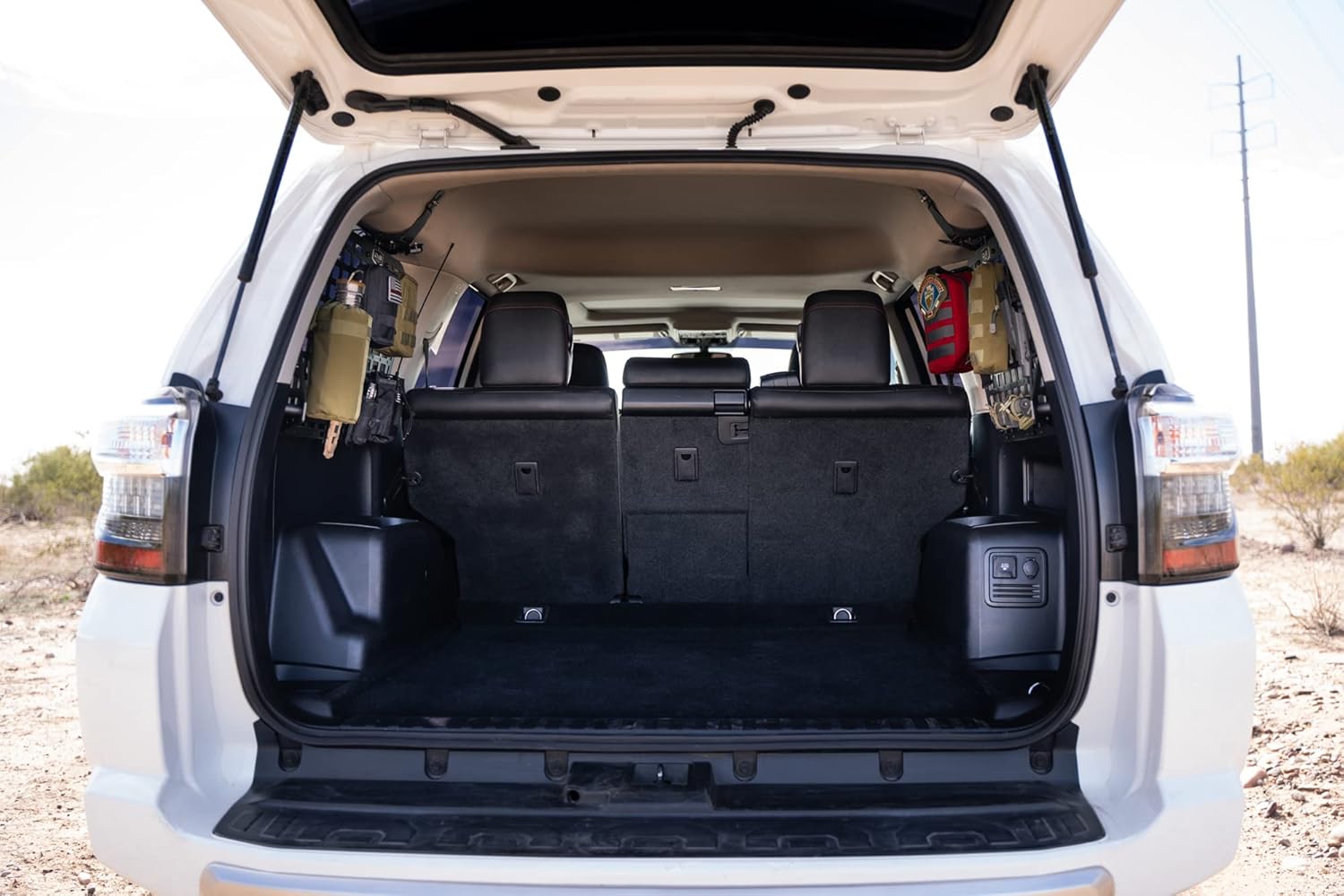 DV8 Offroad Rear Window Molle Panels for 2010-2024 Toyota 4Runner | Includes Passenger & Driver Side Panels | Mount Molle Bags, Med Kits, Tools, & Other Accessories | Rock Light Mounts