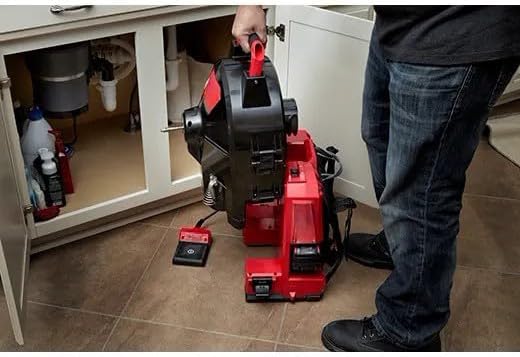 2775B-211 Compatible with Milwaukee 18V Cordless Drum Machine with 3/8” Cable, Drain Cleaner Tool Kit