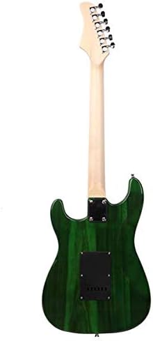 ST Stylish Electric Guitar with Black Pickguard Green