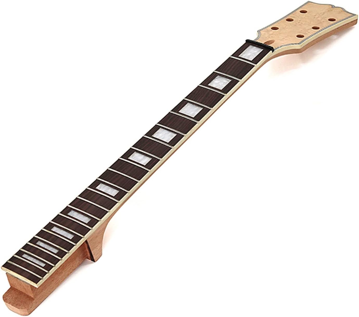 DIY Electric Guitar Kit Mahogany Okoume Body Rosewood Fingerboard Electric Guitar Assembly Kit Unfinished Guitar Set