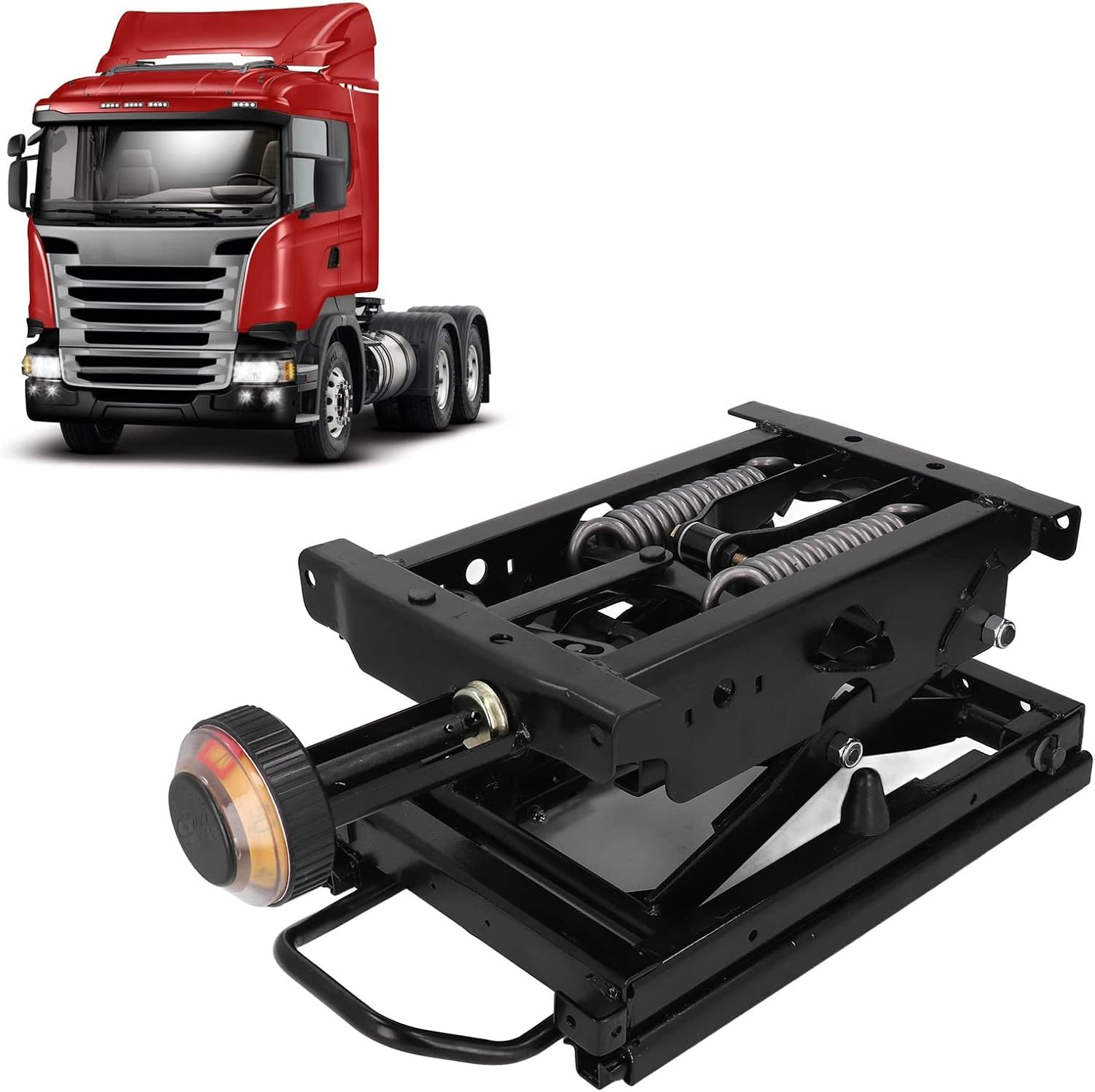 Keenso 1Pcs Sturdy and Universal Seat Damping Base Mechanical Suspension Base with Front Handle for RV Truck Boat Other Auto & Motorcycle Parts and Accessories