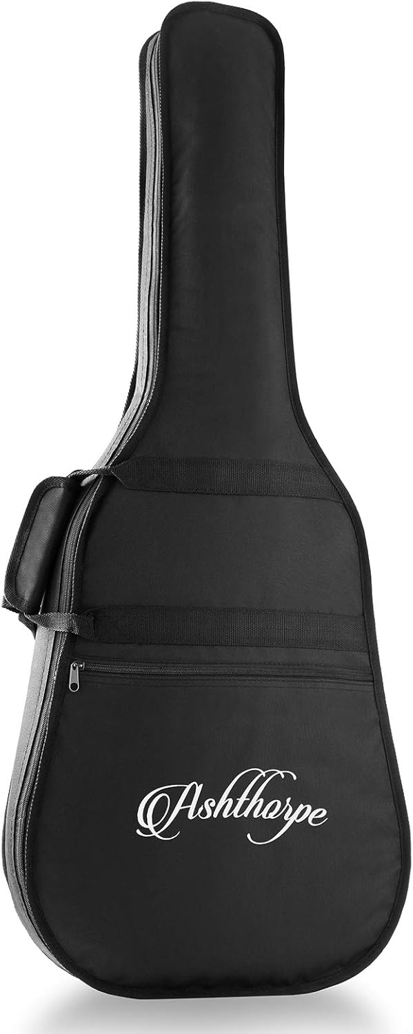 Ashthorpe Full-Size Cutaway Thinline Acoustic-Electric Guitar Package - Premium Tonewoods - Brown