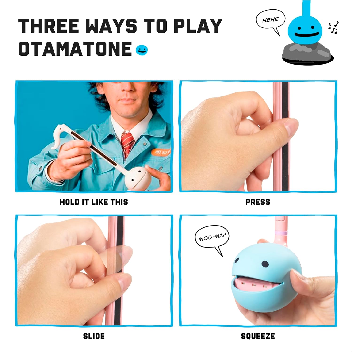 Otamatone Regular [Unicorn] and OT Deluxe [Unicorn] Bundle Japanese Electronic Musical Instrument Portable Music Synthesizer Maywa Denki Award Winning Educational Fun Gift for Children Teen Adult