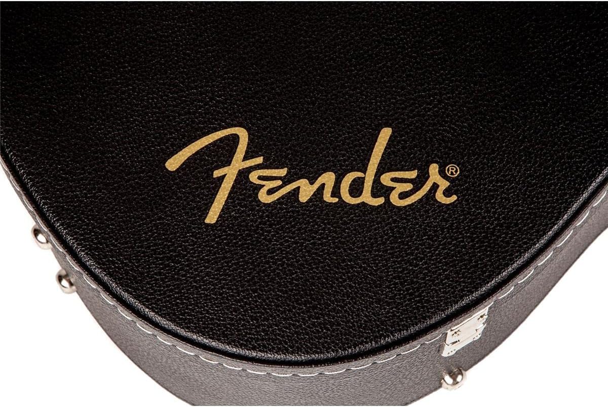 Fender Flat-Top Dreadnought Acoustic Guitar Case, with 1-inch Foam Padding, Guitar Accessories, Black