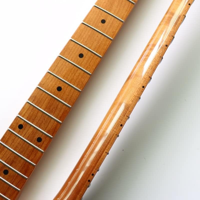 1pc Maple Electric Guitar Neck Replacement 22 Fret Maple Fingerboard Unfinished Guitar Neck