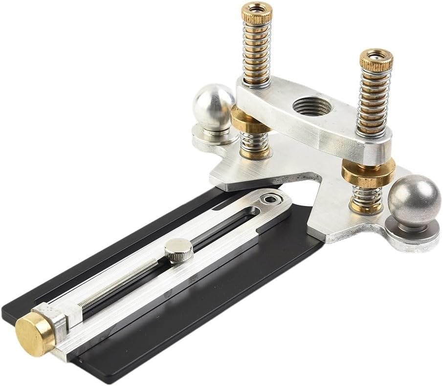 Rotary Tool Plunge Router Base With Router Edge Guide Soundhole And Rosette Routing Jig For Guitar Bass Fretted Instrument Work, DIY Milling Circular Hole Luthier Tool