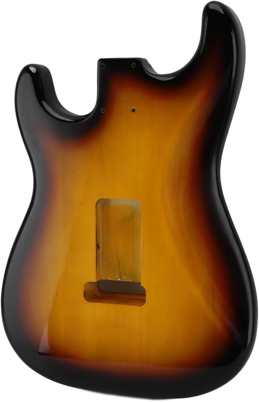 Aramox HSH ST Electric Guitar Body, Poplar Wood Construction, Sunburst Finish, Ideal for Telecaster and Stratocaster DIY Projects