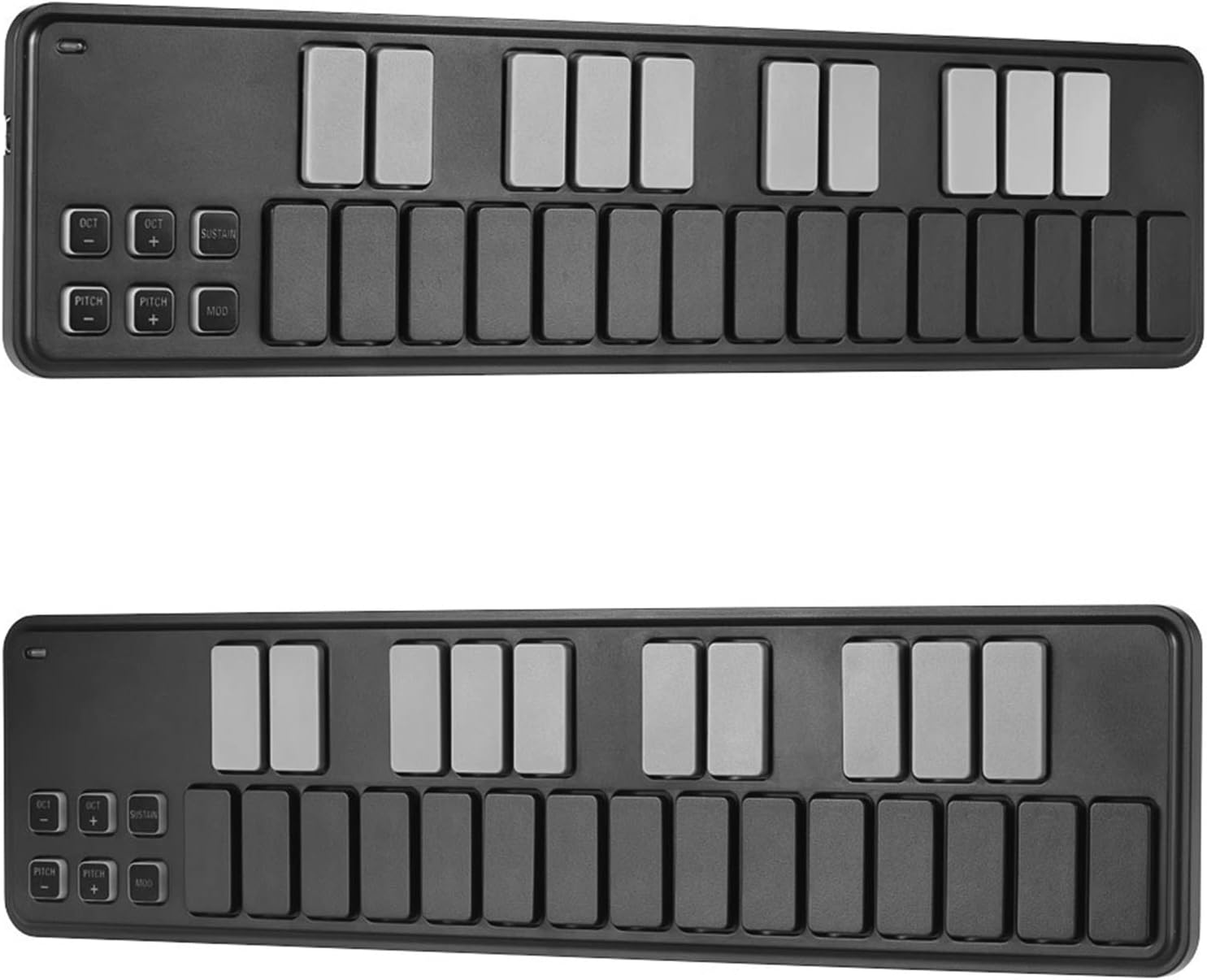 KESHUO Electric Keyboard Controller Slim-Line Portable USB MIDI Keyboard Controller 25 Keys with USB