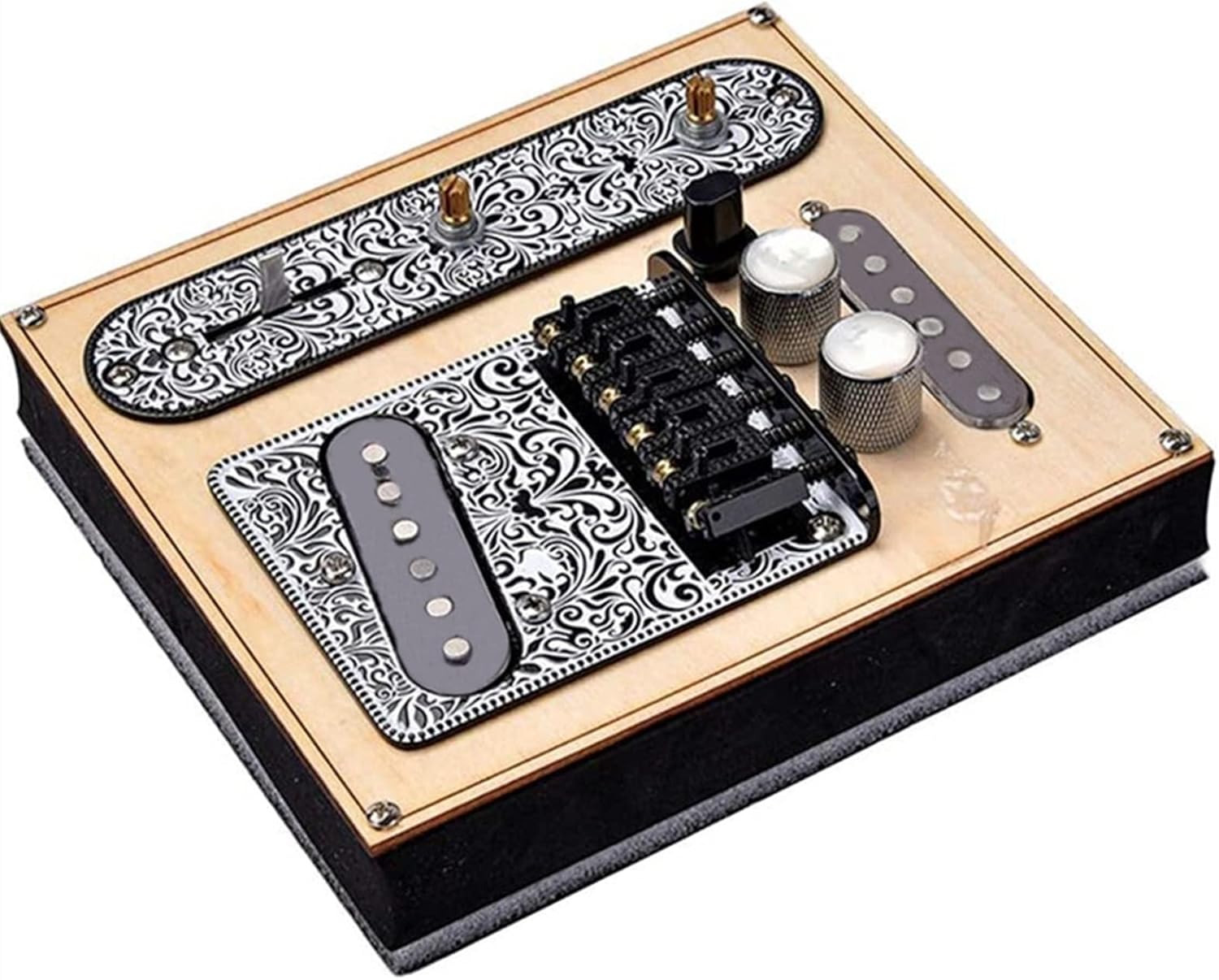 Pickguard Pre-Wired 6 Strings Bridge Plate 3 Way Converter Control Plate Neck Pickup Set for Telecaster Electric Guitars Replacement Parts