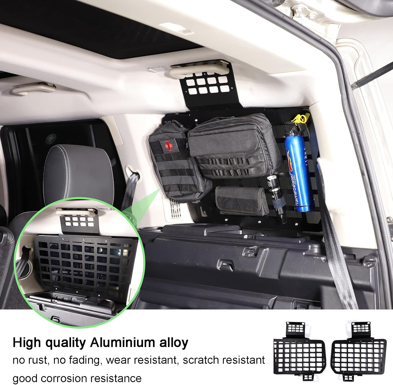 PIUGILH Trunk Storage Panel Fit for Land Rover Discovery 3 4 2004-2016, Modular Rear Left and Right Cargo Rack Shelf Luggage Holder, Interior Trunk Storage Shelf Accessories, 2PCS