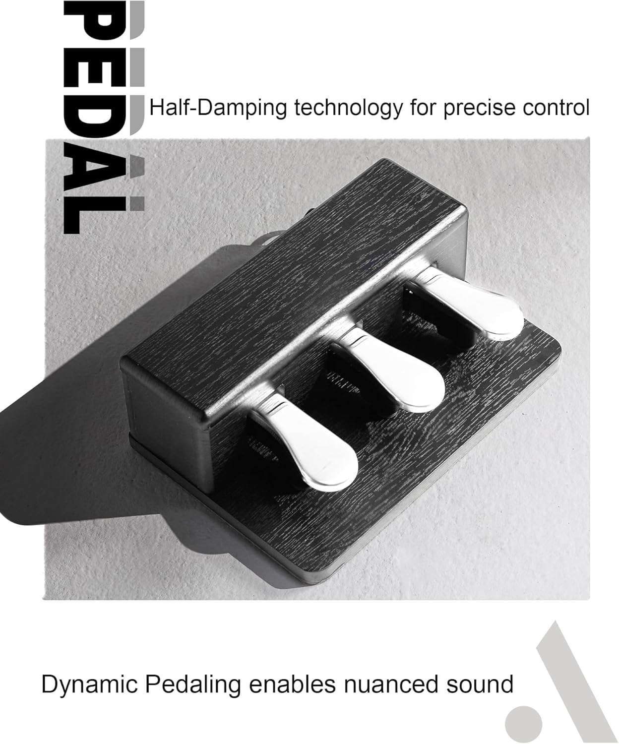 AKLOT Weighted Electric Keyboard Piano: 4 Essential Grand Piano Tone, 88 Graded Hammer Action Key, Round-Edge Design, Triple Pedal System & USB-MIDI Connectivity for Beginner, Home Use,LS01Air Black