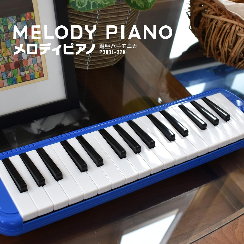 KC Melodica(Keyboard instrument) P3001-32K (Black/Blue)