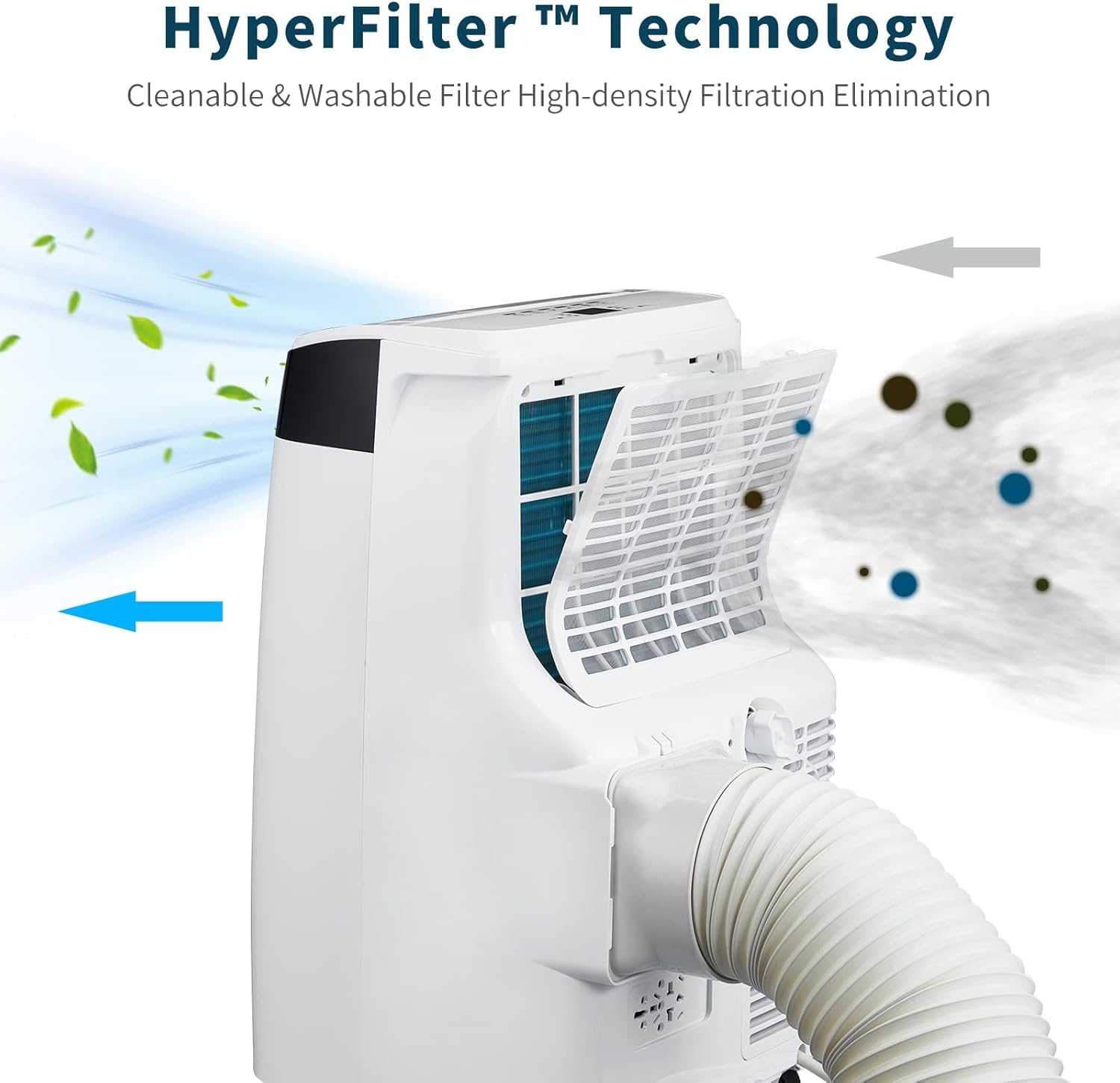 Portable Air Conditioners, 10000 BTU Portable AC Unit with Remote Control, 3-In-1 Quiet Air Conditioner for Room, Dorm, Office, Cools Up to 450 Sq. Ft, Sleep Mode, 24H Timer, Window Kit, White