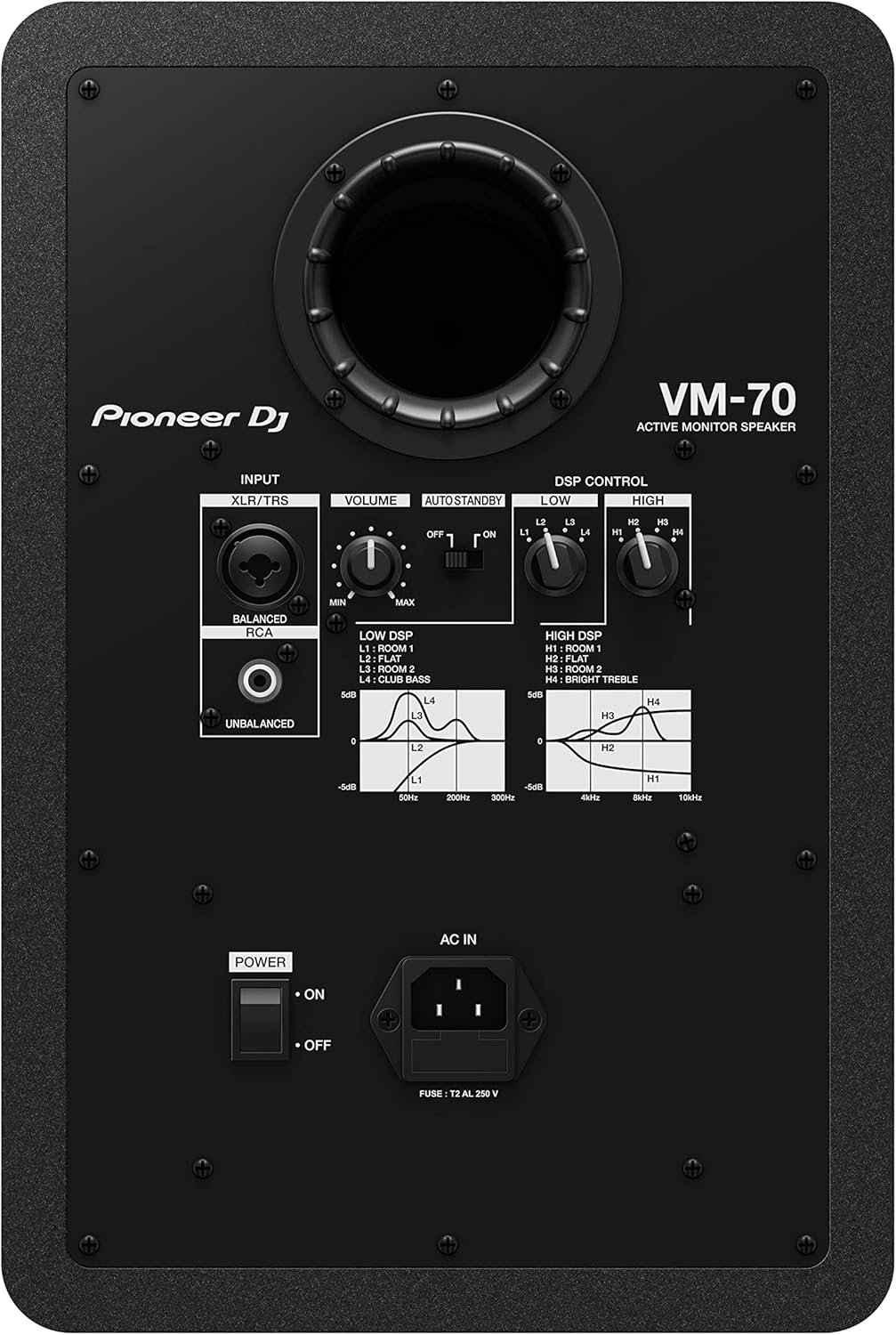 Pioneer DJ VM-70 6.5-inch Active Monitor Speaker - Black