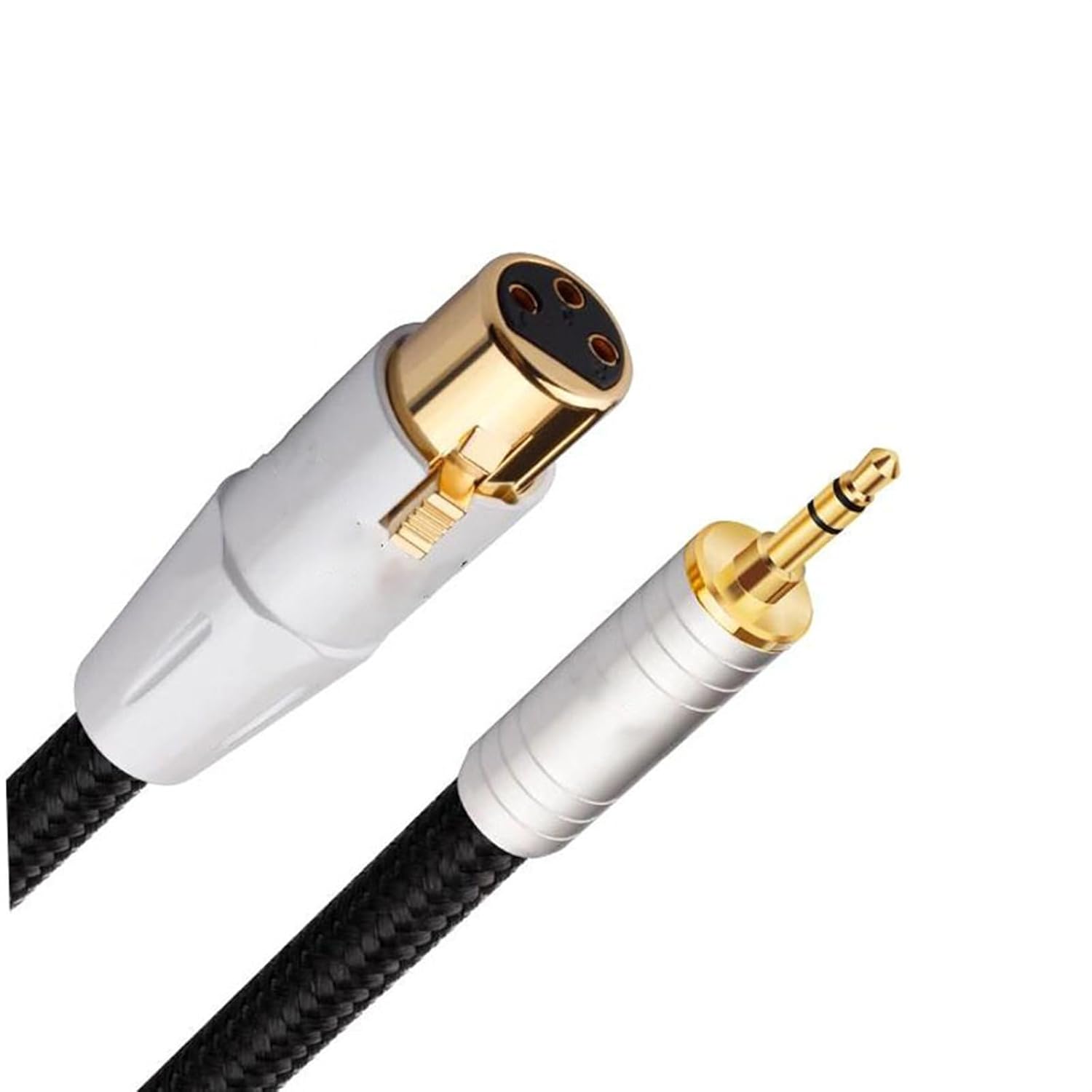 Pro Audio Cable 3.5mm to XLR 3-Pin Female Microphone Cable XLR to AUX Adapter 3.5 for Speaker Guitar Mixer Amplifier Computers(0.5m)