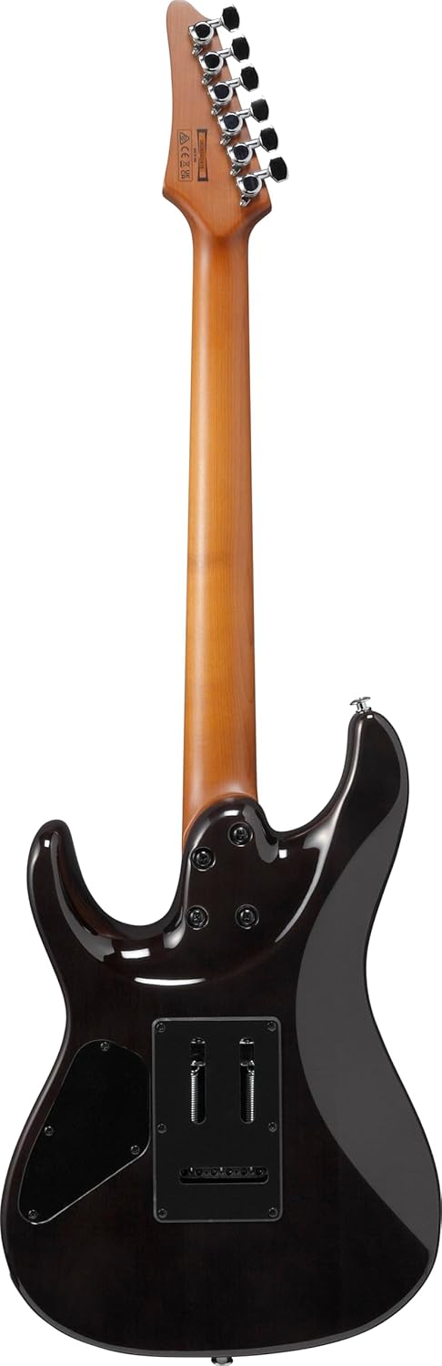 Ibanez AZ24S1F Standard 6-String Right-Handed Electric Guitar with Roasted Maple Neck and Jatoba Fretboard (Transparent Black Sunburst)