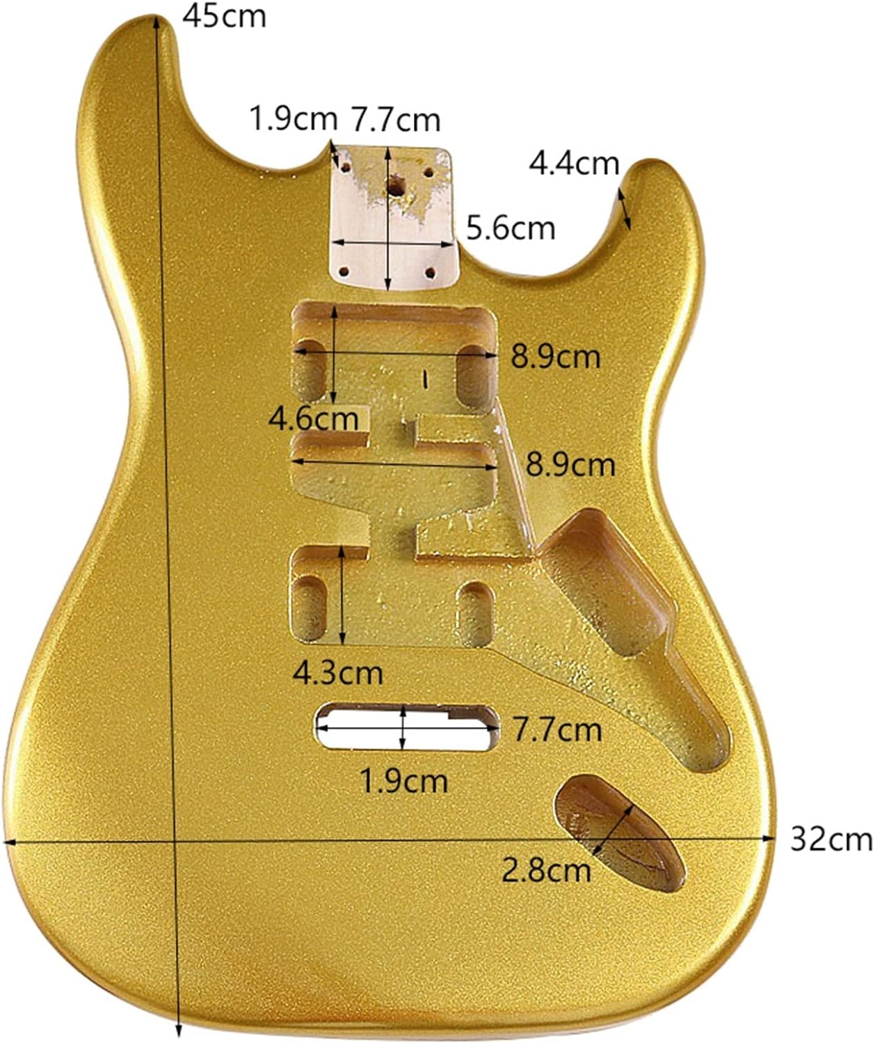 Electric Guitar Body Poplar Wood Guitar Barrel DIY Guitar Kit