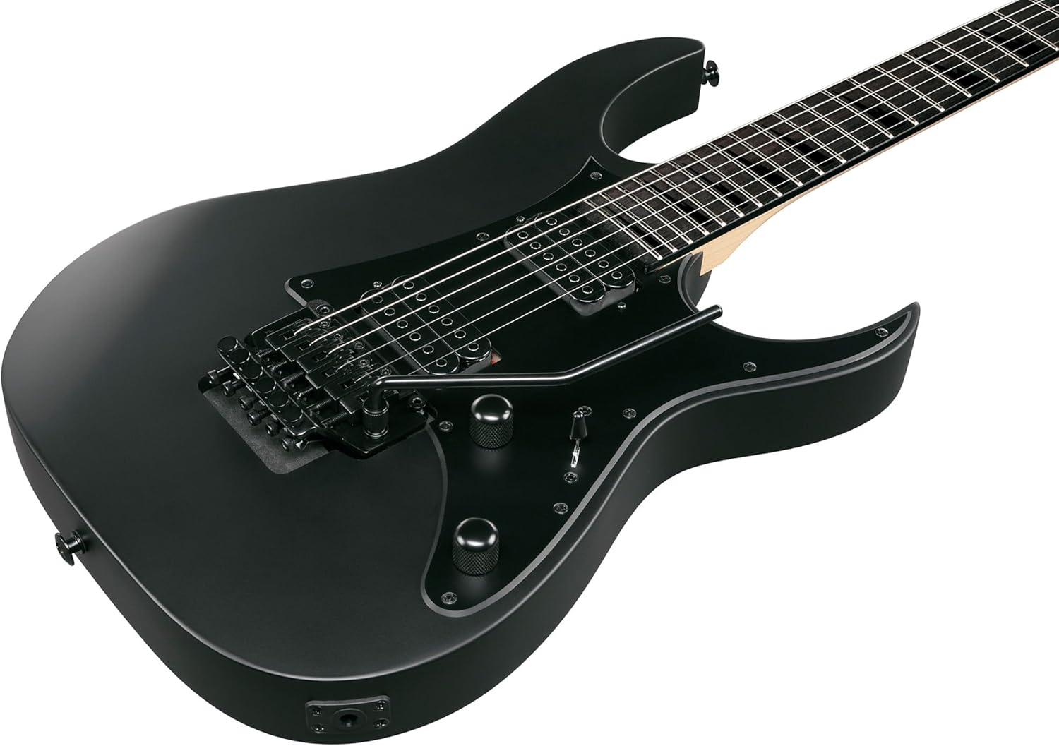 Ibanez GRGR330EX RG Gio Electric Guitar - Black Flat Bundle with Amplifier, Tuner, Cable, Picks, Austin Bazaar Instructional DVD, and Polishing Cloth