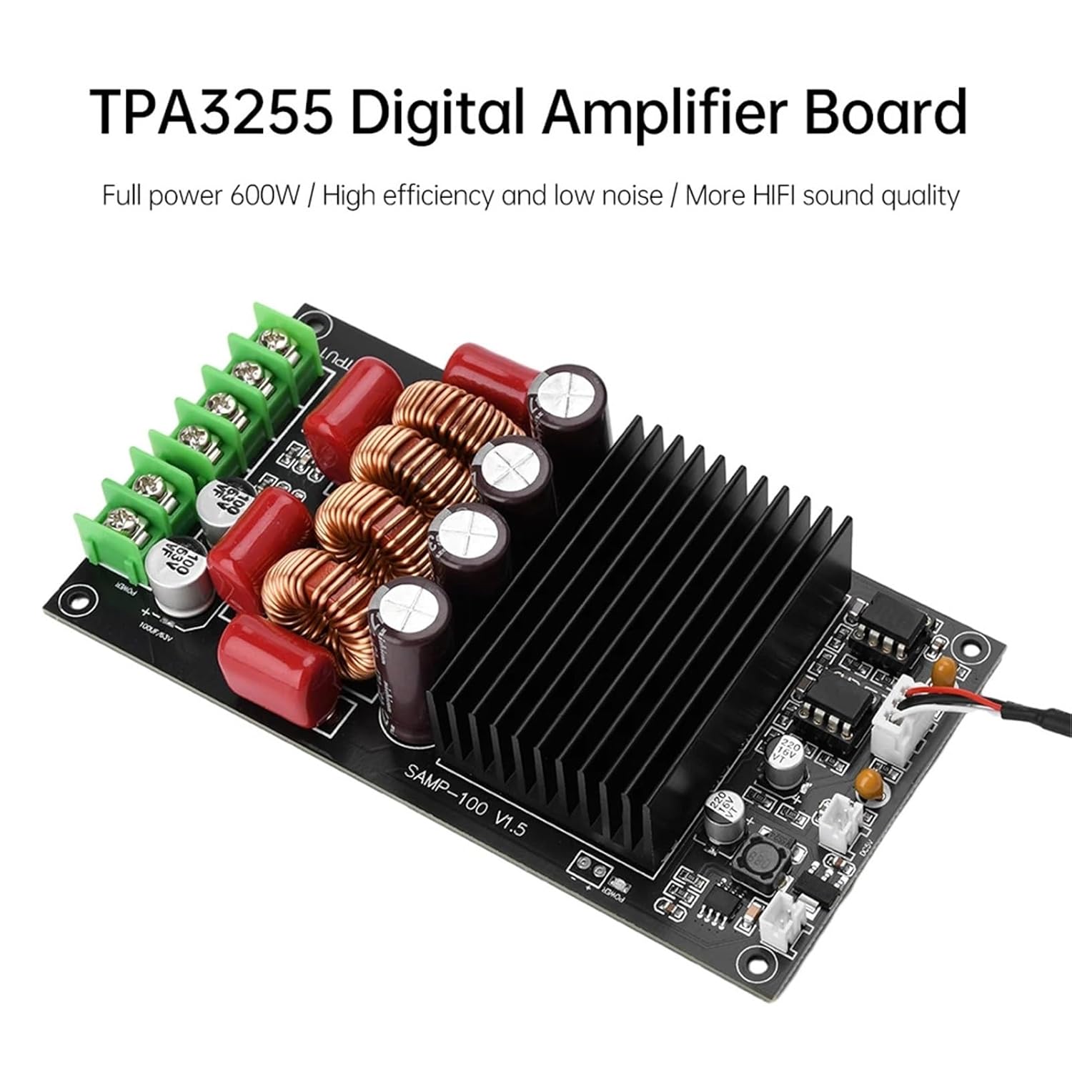 TPA3255 600W Digital Sound Amplifier Board HiFi 2X300W Audio Amplifier Module Dual Channel Stereo Class D Amp High Power