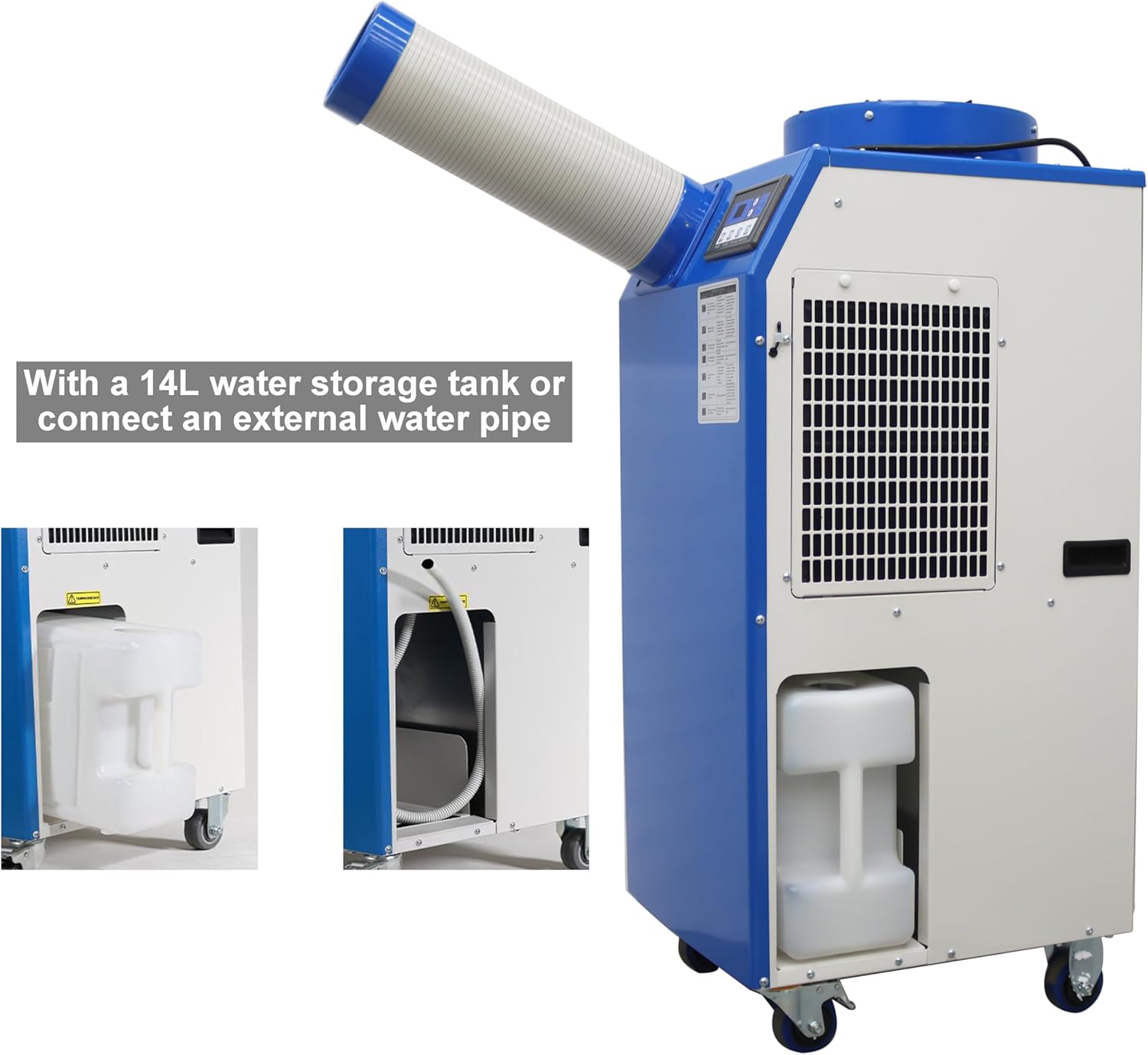 TECHTONGDA Spot Air Conditioner Mobile Cooler Outdoor Indoor Aircon Single Column 480m³/h