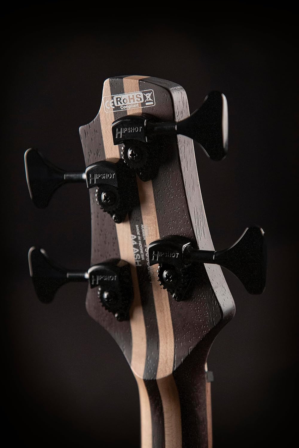 Cort, 4-String Bass Guitar, Right, Etched Natural Black (A4ULTRAENB)