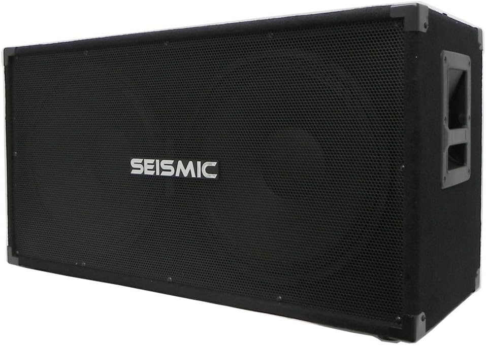 Seismic Audio - 215 Bass Guitar Speaker Cabinet 2x15 PA DJ 600 Watts Dual