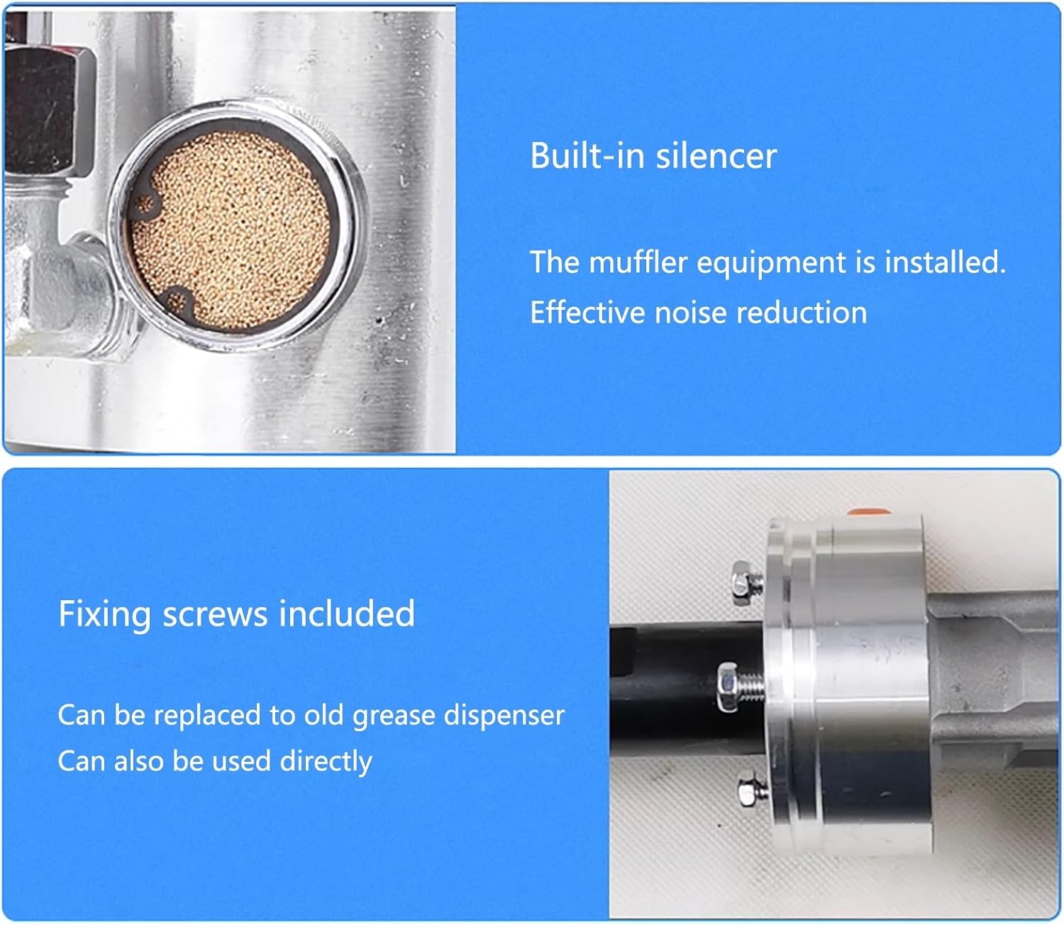 Pneumatic Grease Pump With A Discharge Capacity Of 0.85L/min, Pressure Ratio Of 50:1, Suitable For 5-gallon Drums, For Automotive, Machine Tool And Industrial Lubrication(Size:Pole length 94cm/37in)