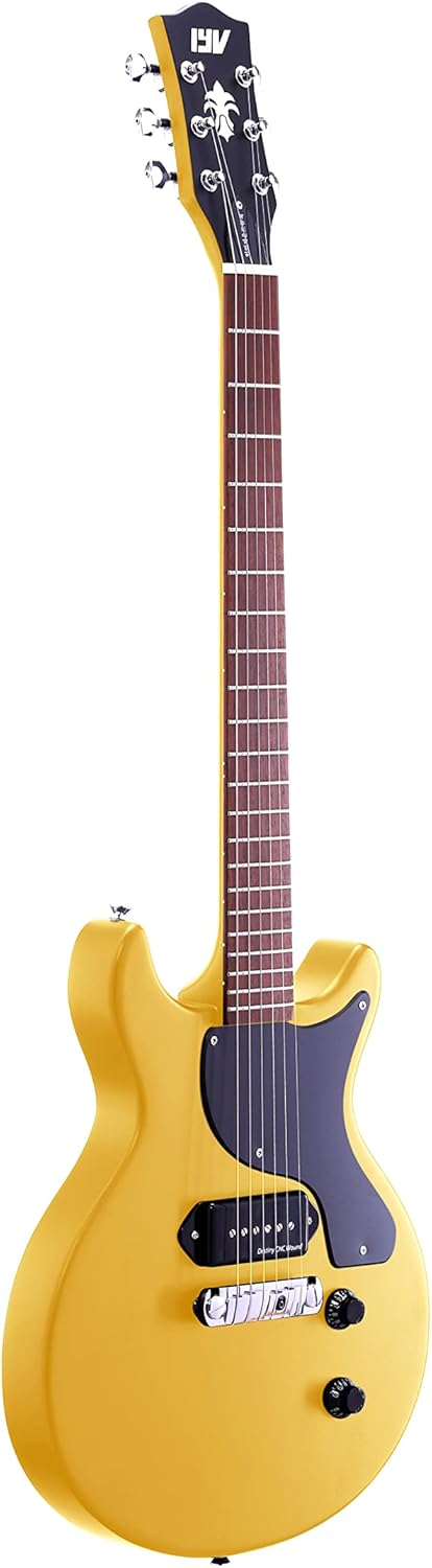 IYV- ILJR-200 Solid Basswood Body Electric Guitar, TV Yellow