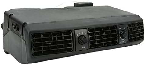 Focket Universal Under Dash AC Air Conditioning Evaporator Kit, 360CFM 3 Speed Cooling Capacity 18853 BTU, 32 Pass 4 Way Coil Universal Air Conditioner for Classic Cars, Motorhomes (12V)