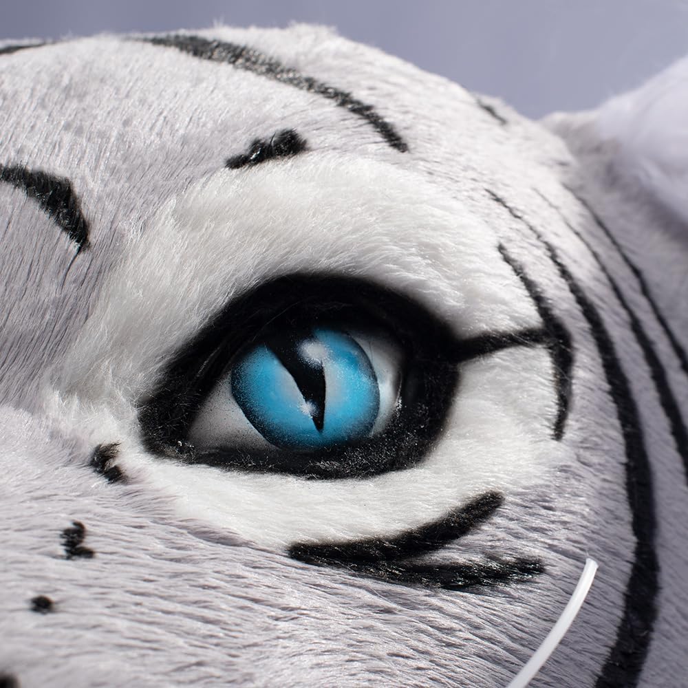 TCDesignerProducts Friendly WildCat Mascot Costume Grey and White, School Spirit Sports Fan Gear, Football Cheerleader Accessories, Homecoming