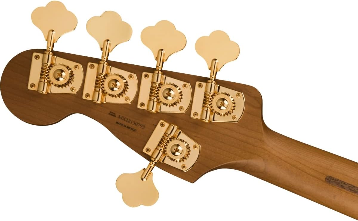 Fender MonoNeon 5-String Jazz Bass, Neon Yellow, Maple Fingerboard