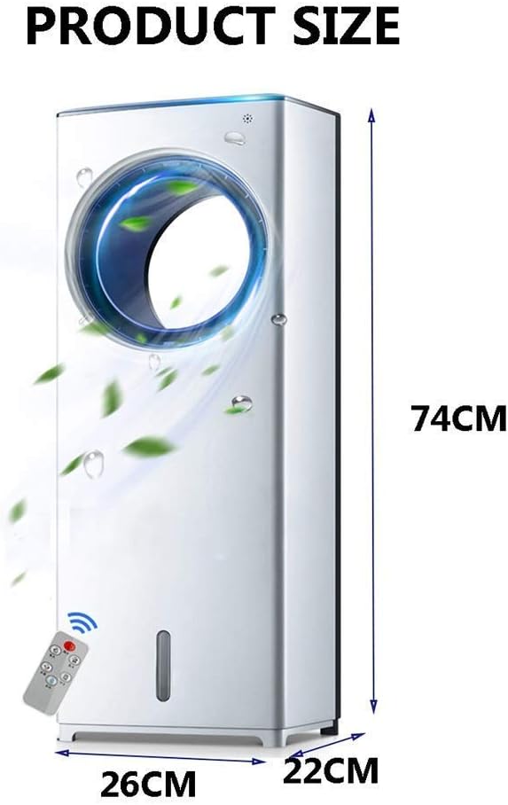 Air Cooler for Home Office Air Cooler 9,000 BTU Portable Air Conditioner, Three-in-one Floor-standing Air Conditioner, LED Display, 3 Fan Speeds, 24-hour Timer, Remo