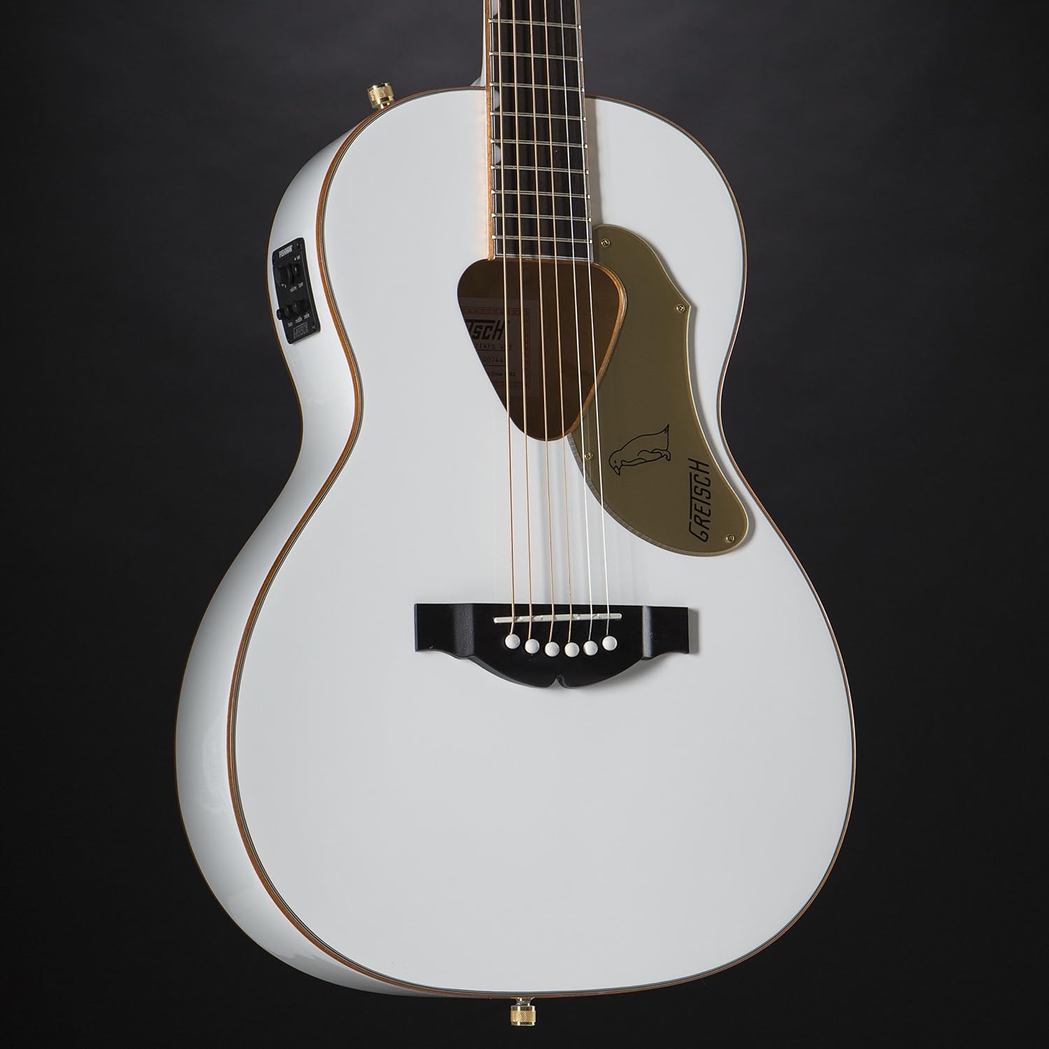 Gretsch G5021WPE Penguin Parlor Acoustic Electric Jumbo Non-Cutaway White w/Fishman Pickup System