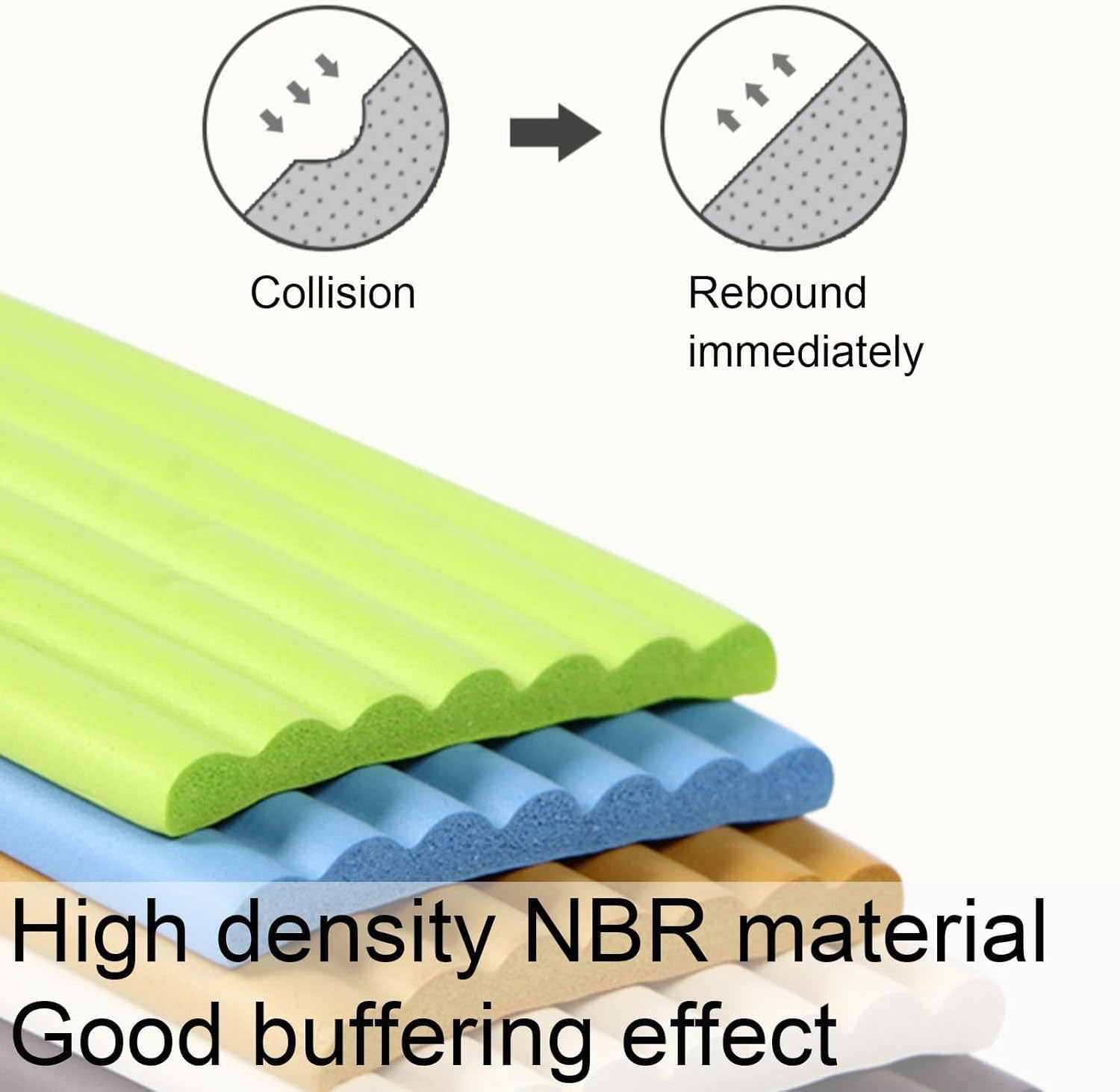 Furniture Edge Corner Guards, Furniture Corner Protectors Wall Edge Bumpers Guards Pre-Taped Protective Foam Cushion Strip for Stair Cabinet Table Sharp Edges(Woody,10pcs)