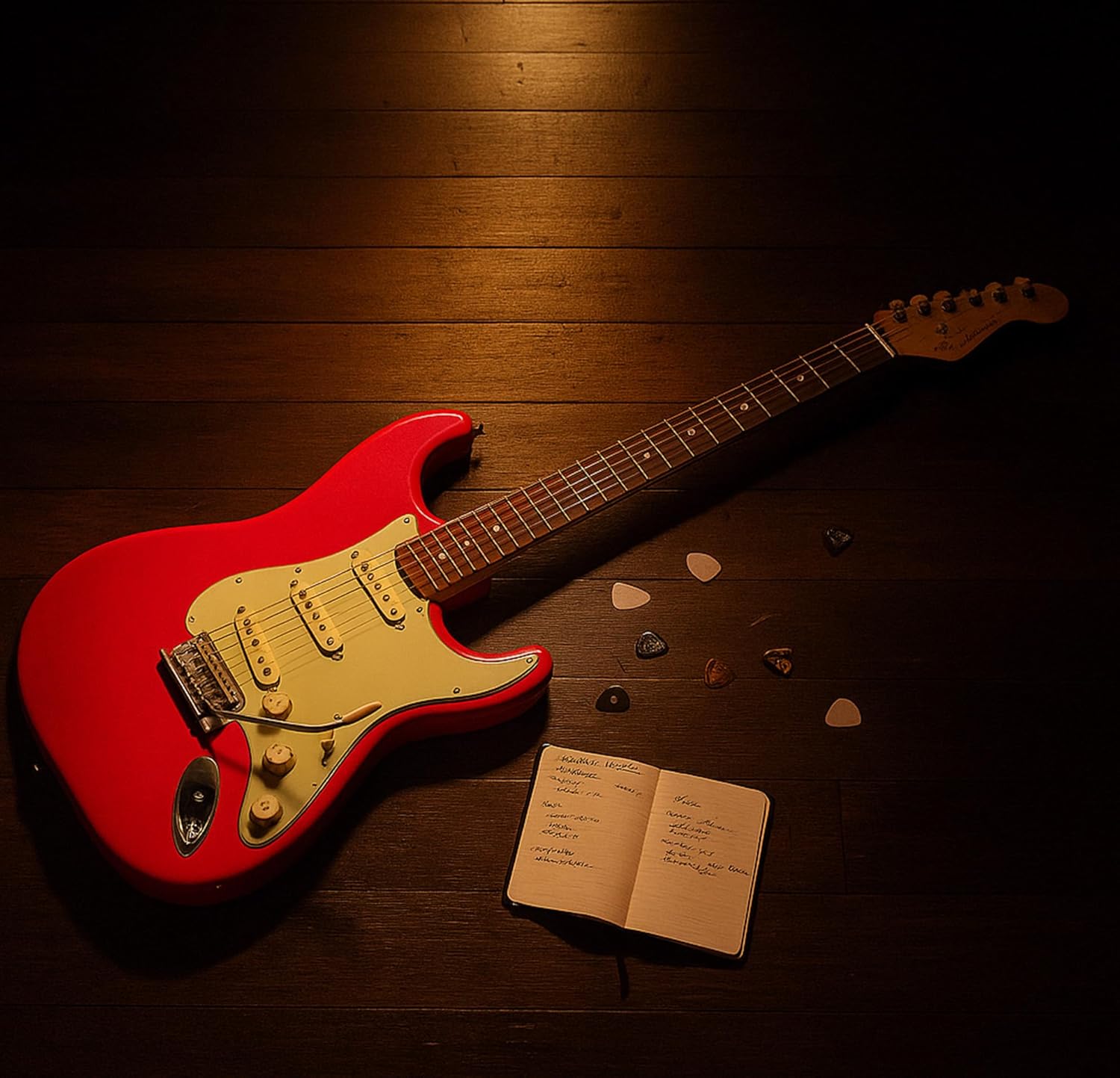 Fender American Professional Classic Stratocaster - Faded Dakota Red Bundle with Gig Bag, Strap, Cable, and Guitar Cleaning Kit