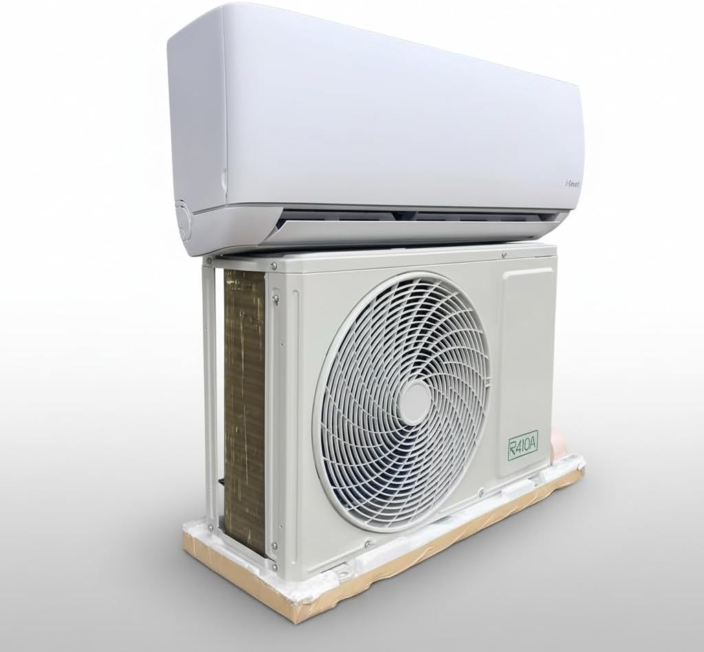 2.81kW Split Heat Pump Wall mounted Air Conditioner Dual purpose Variable Frequency Energy saving and Silent Design for Cooling and Heating