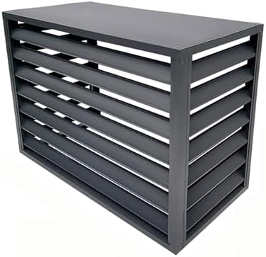 Outdoor Privacy Fence Screen Air Conditioner Cover for Outside Units, Aluminum Air Conditioning Cover Condenser Protective Cover, Trash Can Enclosure Flower Stand Decorative Ac Cov