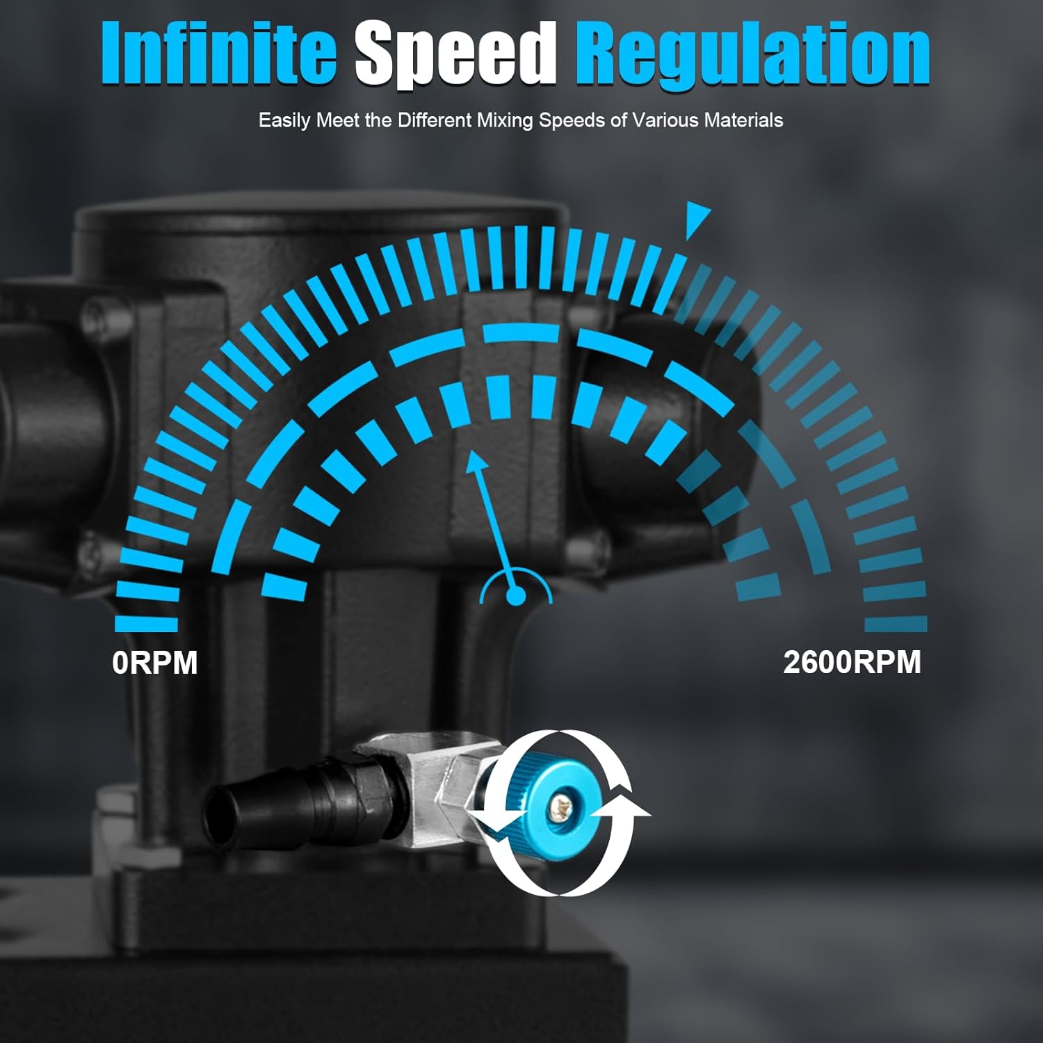 Pneumatic Paint Mixer Machine, Automatic 5 Gallon Paint Mixer Stirring Tool, 1/4HP Air Agitator Blender Stirrer, Lifting Platform Paint Coating Mixer, Stainless Steel Stirring Machine