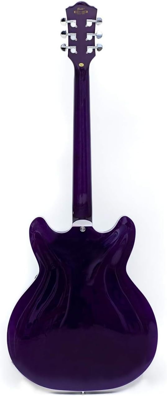 GT335-Electric Guitar with Humbucker Pickups, Ash Wood Body, Maple Neck, Rosewood Fretboard, 7 Strings, Green (GT335-02-purple)